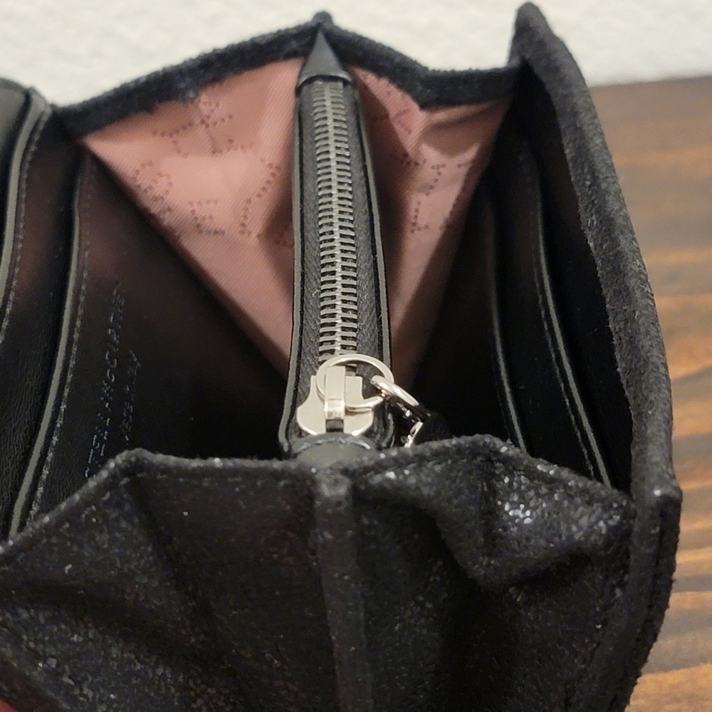 Stella McCartney Black Falabella Chain Mini Wallet With Box Made in Italy - Picture 8 of 15